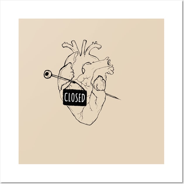 closed heart Wall Art by asperillafdz